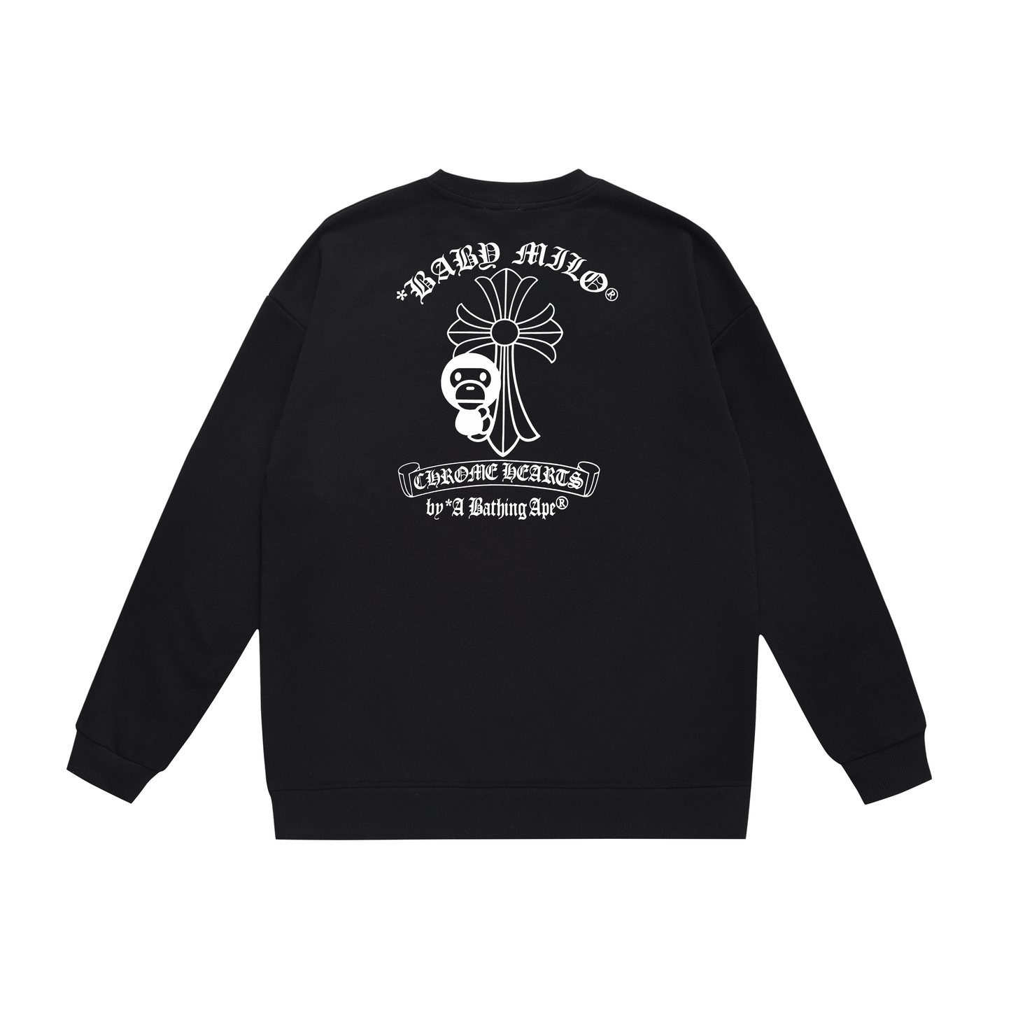 A Bathing Ape Horseshoe Print Hoodie Black