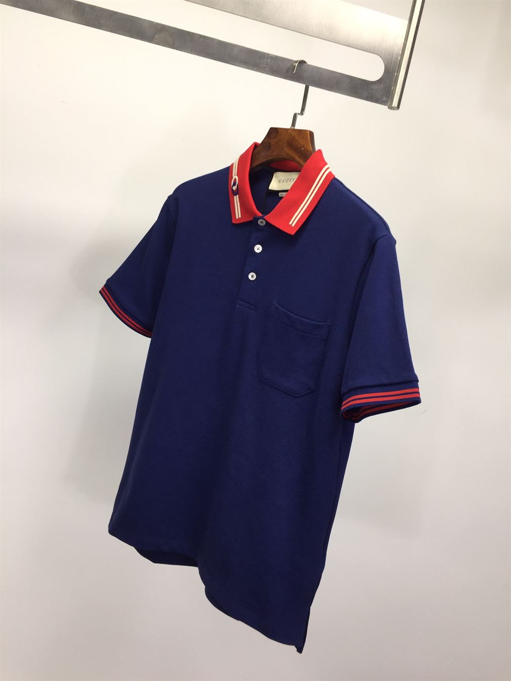 GUCCI COTTON PIQUET POLO WITH INTERLOCKING G – GGS036