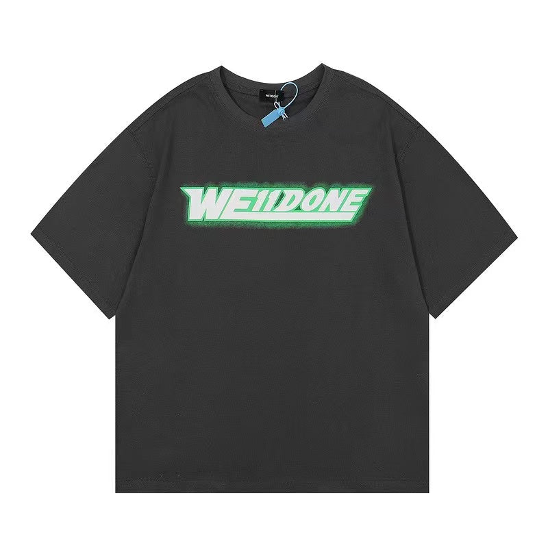 WE11DONE Letter Logo Tee Grey