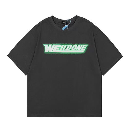 WE11DONE Letter Logo Tee Grey