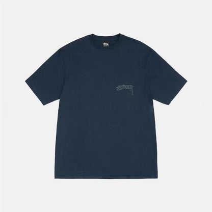 STUSSY EAGLE PRINT TEE NAVY