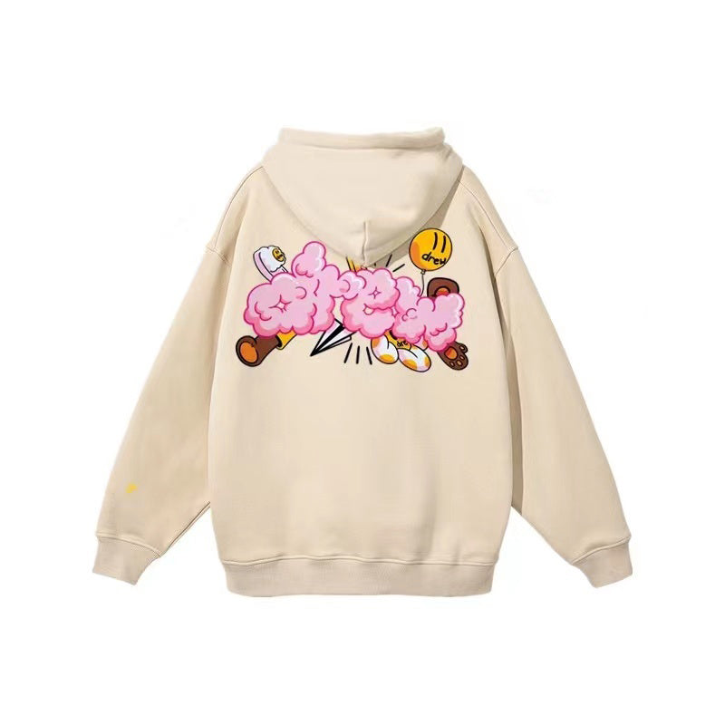 DREW HOUSE PRINT FLEECE HOODIE