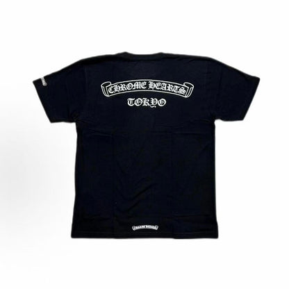 Chrome Hearts Tokyo Urban Limited Series Logo Letterprint T-Shirt - For Both Men and Women - Black Color