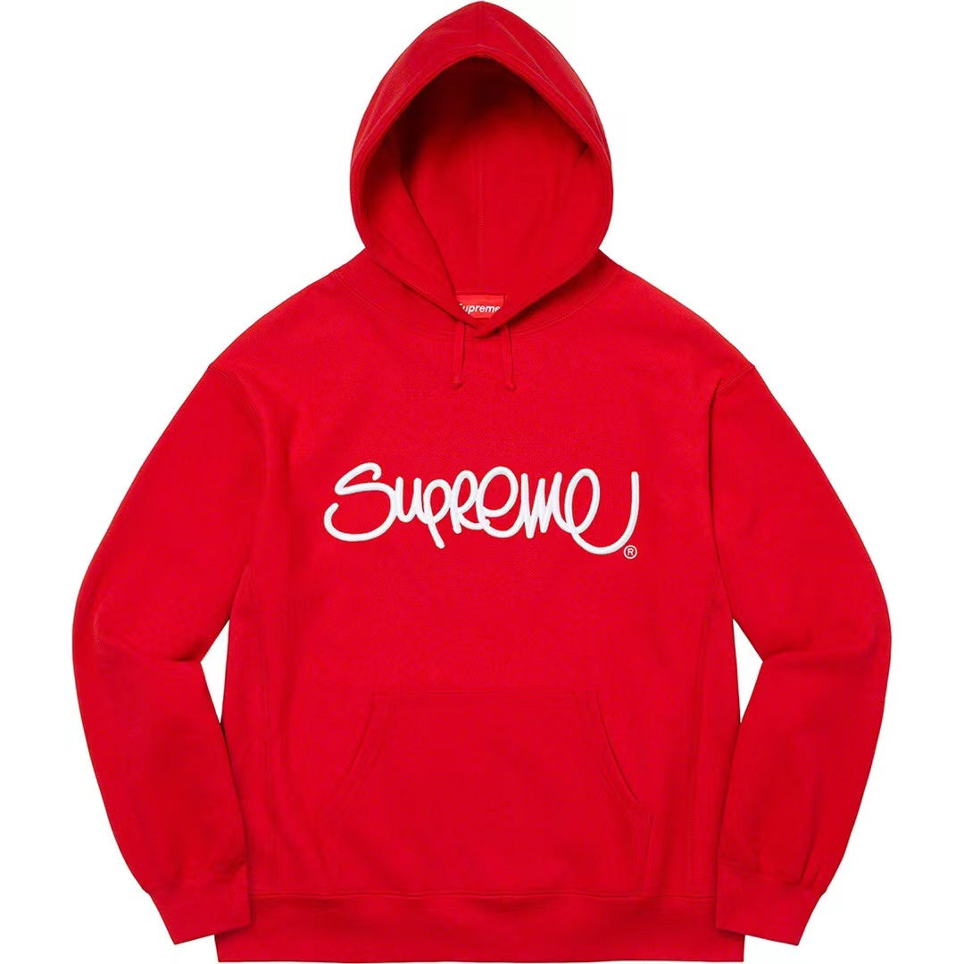Supreme Raised Handstyle Hooded Sweatshirt