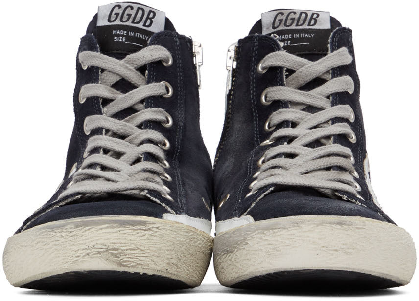 GOLDEN GOOSE حذاء سنيكرز فرنسي أسود