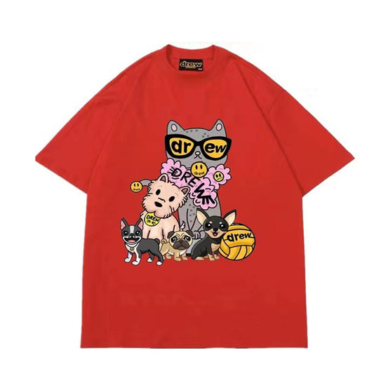 DREW HOUSE PRINTED TEE RED