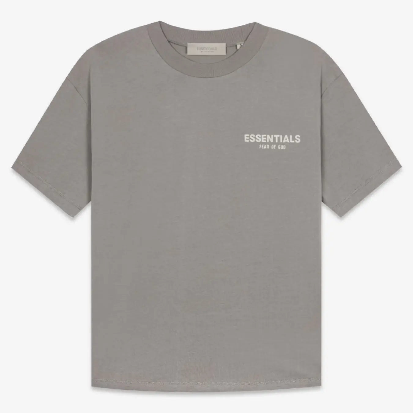 FOG FEAR OF GOD 22 ESSENTIALS double line single row flocking loose T-shirt Desert gray