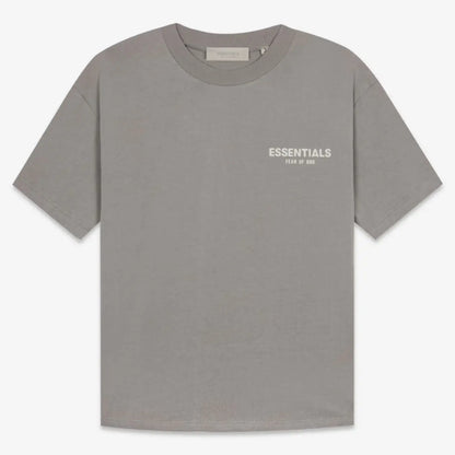 FOG FEAR OF GOD 22 ESSENTIALS double line single row flocking loose T-shirt Desert gray