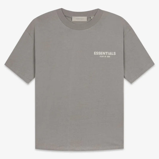 FOG FEAR OF GOD 22 ESSENTIALS double line single row flocking loose T-shirt Desert gray