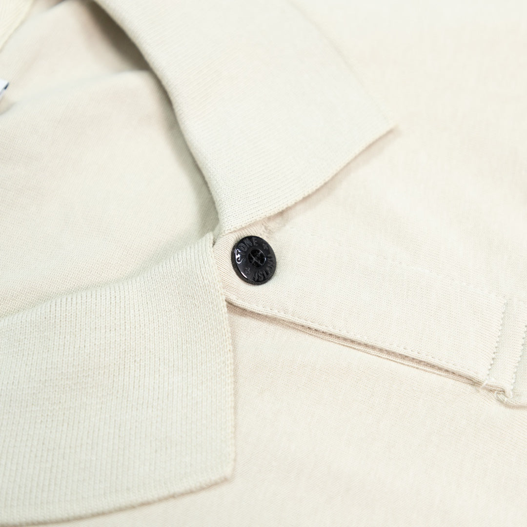 Stone Island Polo In Cream