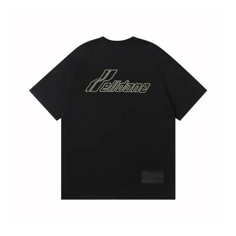 WE11DONE Vintage Pearl Tee Black