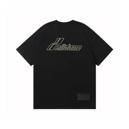 WE11DONE Vintage Pearl Tee Black