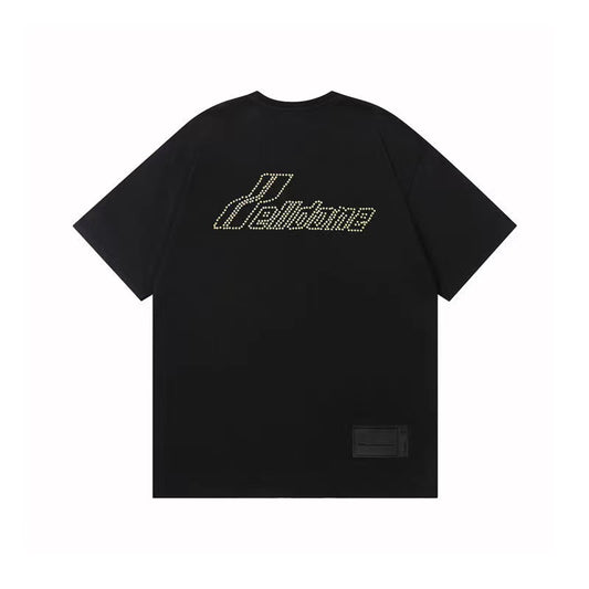 WE11DONE Vintage Pearl Tee Black