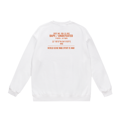 A Bathing Ape Youth Casual Camouflage Print Hoodie White