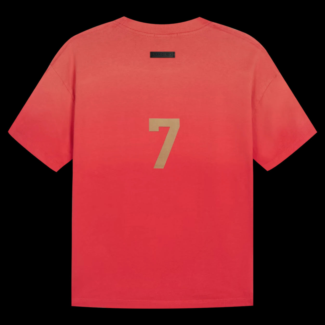 FOG FEAR OF GOD Season 7 main line 7-word loose casual T-shirt red
