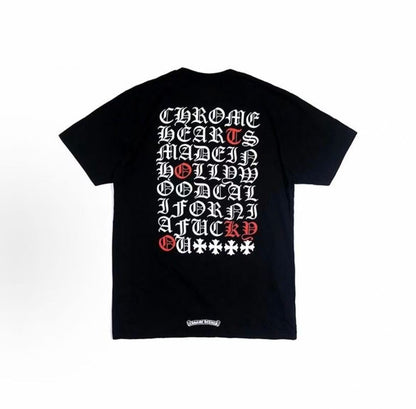 Chrome Hearts Tokyo Limited Edition Sanskrit Letter Print Short-Sleeved T-Shirt (for both men and women) - White