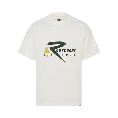REPRESENT  PIT CREW BEIGE TEE