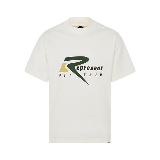 REPRESENT  PIT CREW BEIGE TEE