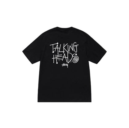 STUSSY SINGER PRINT TEE BLACK