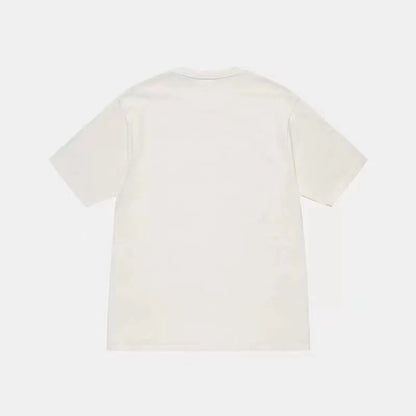 STUSSY COLORFUL GRAFFITI TEE WHITE