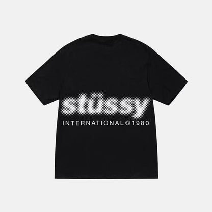 STUSSY 1980 LOGO TEE BLACK