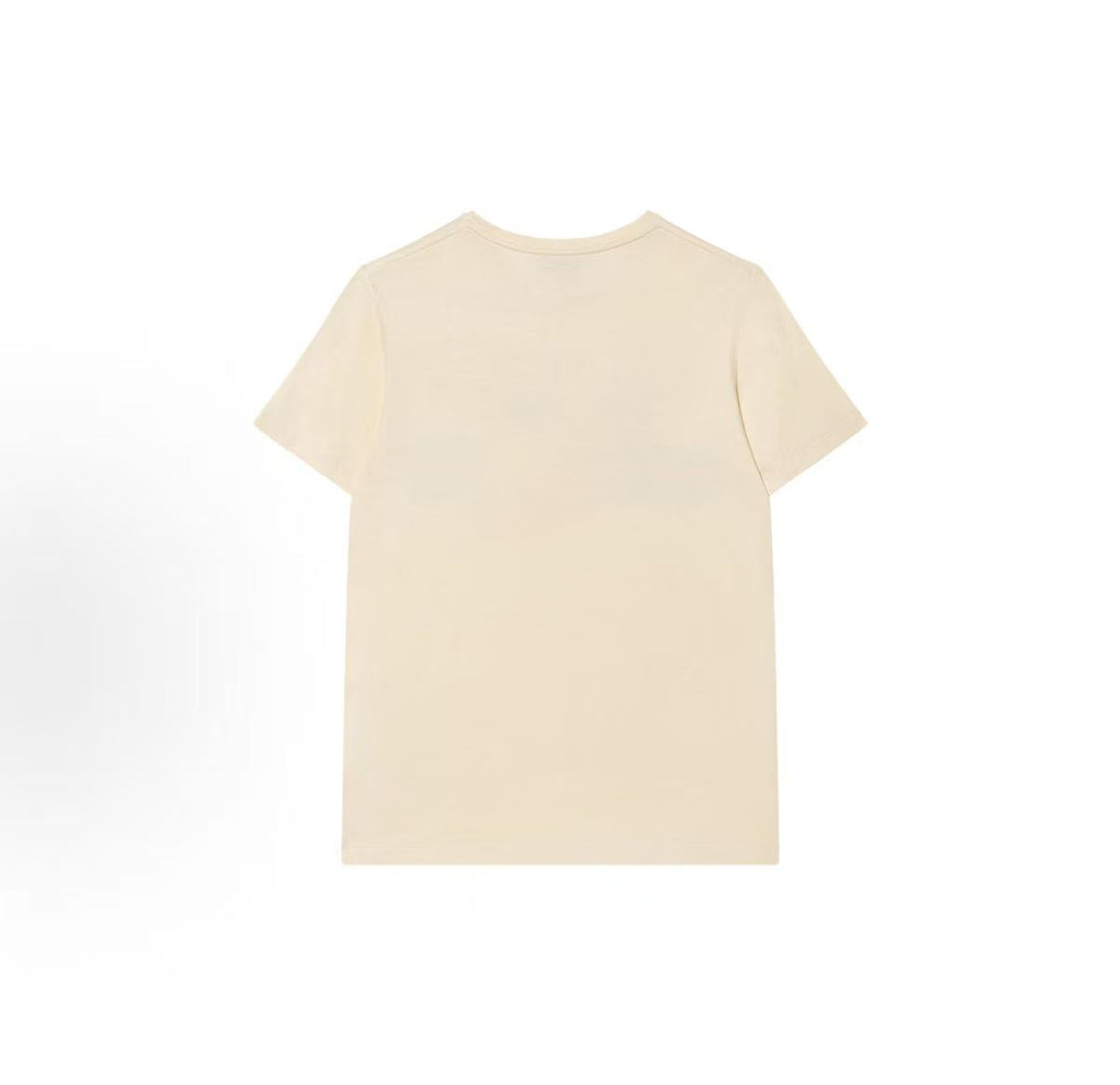 GUCCI x Peter Rabbit 2024 Spring/Summer Collection T-shirt, featuring cartoon lettered stripe print, casual round-neck short sleeves, white color, children's size
