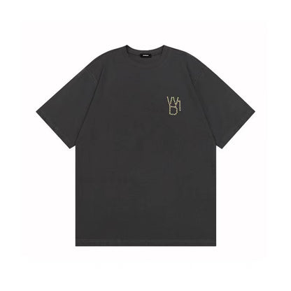 WE11DONE Vintage Pearl Tee Grey