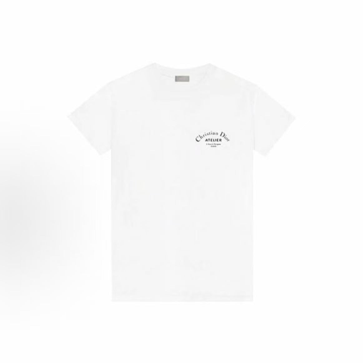 DIOR (Dior) Men's Short-Sleeved T-Shirt with Letter Logo Print, White