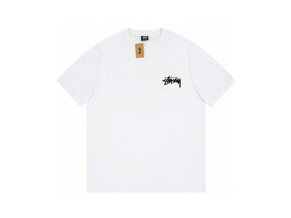 STUSSY GLOBAL TRIBE PRINT TEE  WHITE