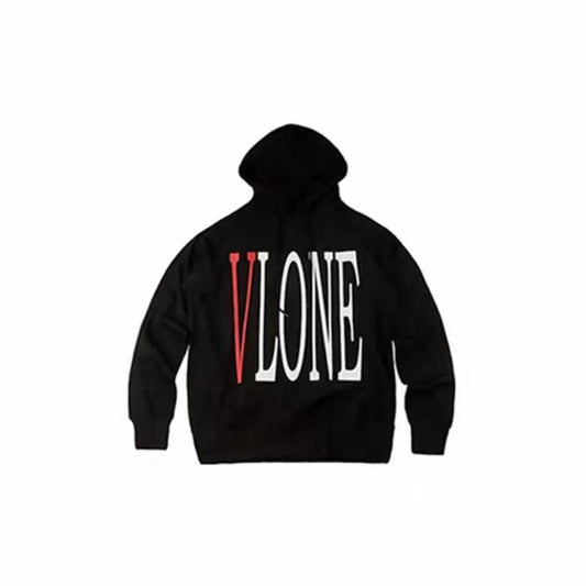 VLONE Logo Print Hoodie Black/Red