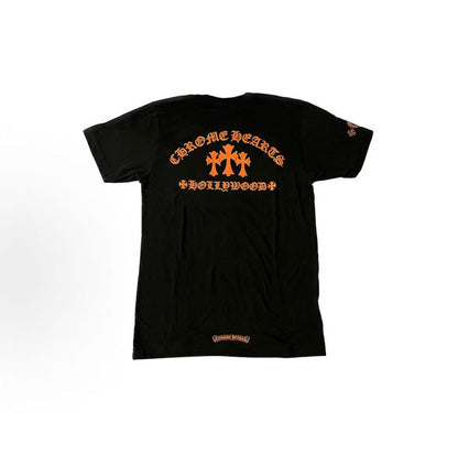 Chrome Hearts Hollywood Urban Limited Series Letter Cross-Print Roundneck Pockets Short-Sleeved T-Shirt (For Both Men and Women)