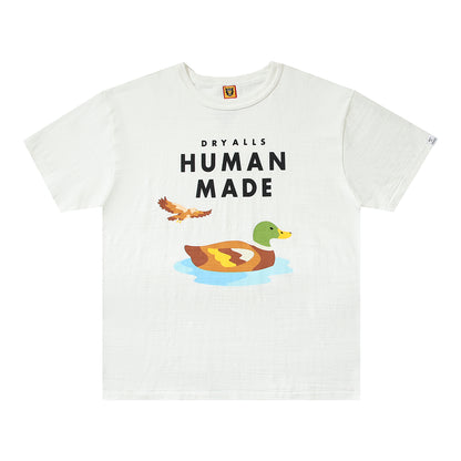 Human Made Swimming Duck Logo Tee White