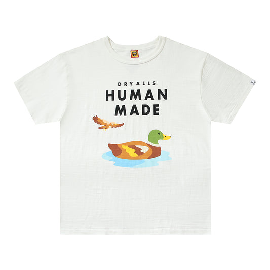 Human Made Swimming Duck Logo Tee White