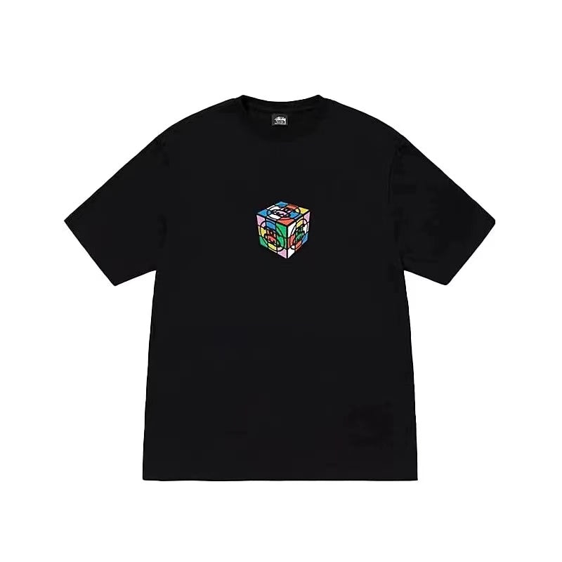 STUSSY RUBIK'S CUBE TEE BLACK