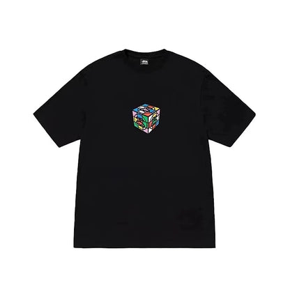 STUSSY RUBIK'S CUBE TEE BLACK