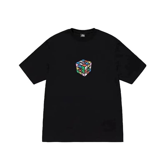 STUSSY RUBIK'S CUBE TEE BLACK