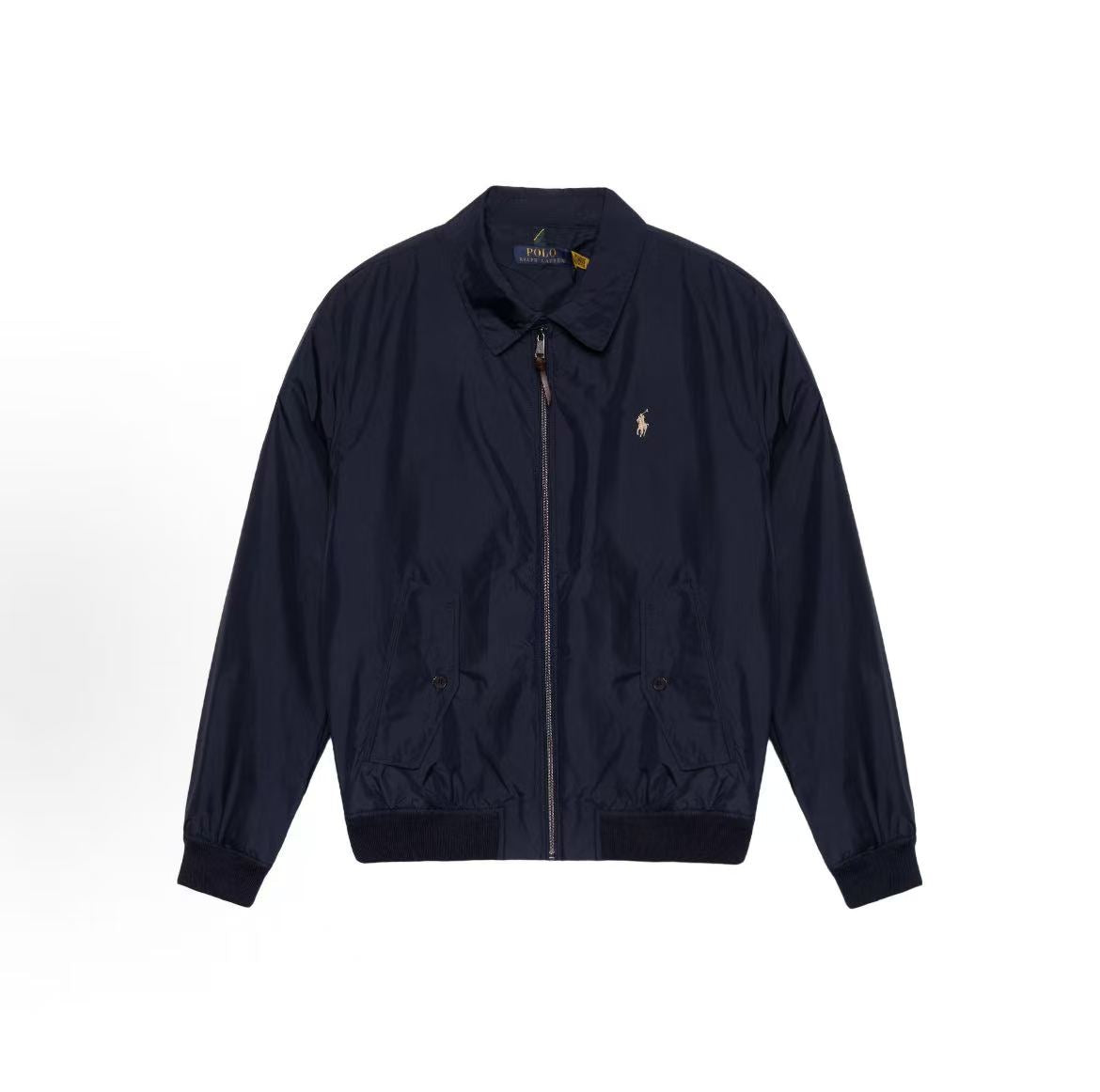 Ralph Lauren Solid-color Logo Embroidery Jacket for Men in Navy Blue