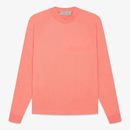 FOG FEAR OF GOD Essentials casual bottoming shirt 22 renewal long sleeves Coral red