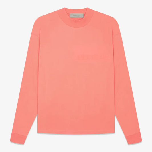FOG FEAR OF GOD Essentials casual bottoming shirt 22 renewal long sleeves Coral red