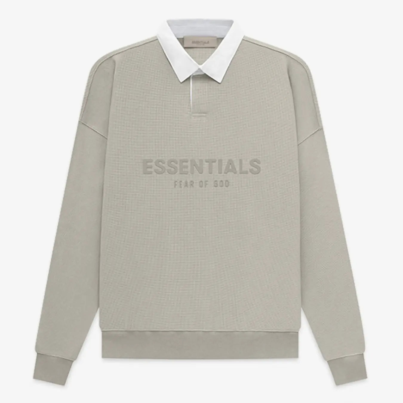 FOG FEAR OF GOD 23 double thread waffle POLO collar sweatshirt ESSENTIALS casual top