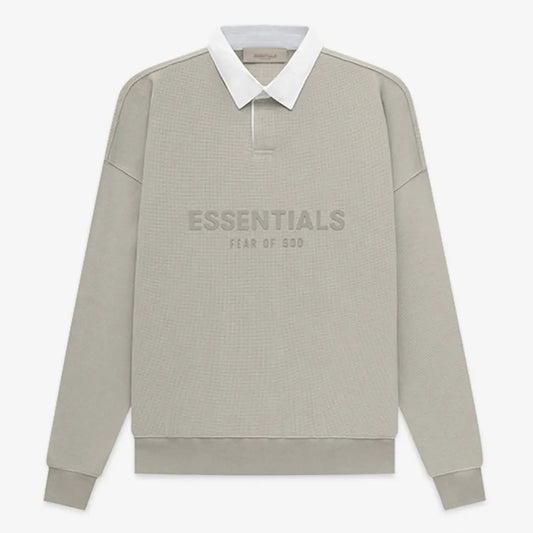 FOG FEAR OF GOD 23 double thread waffle POLO collar sweatshirt ESSENTIALS casual top