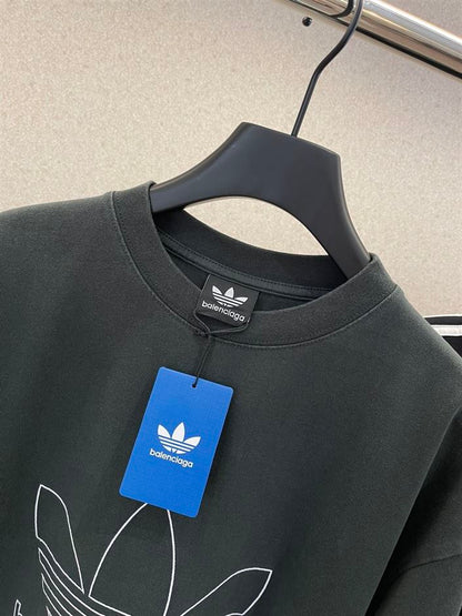 BALENCIAGA ADIDAS T-SHIRT OVERSIZED IN GREEN – BAS018