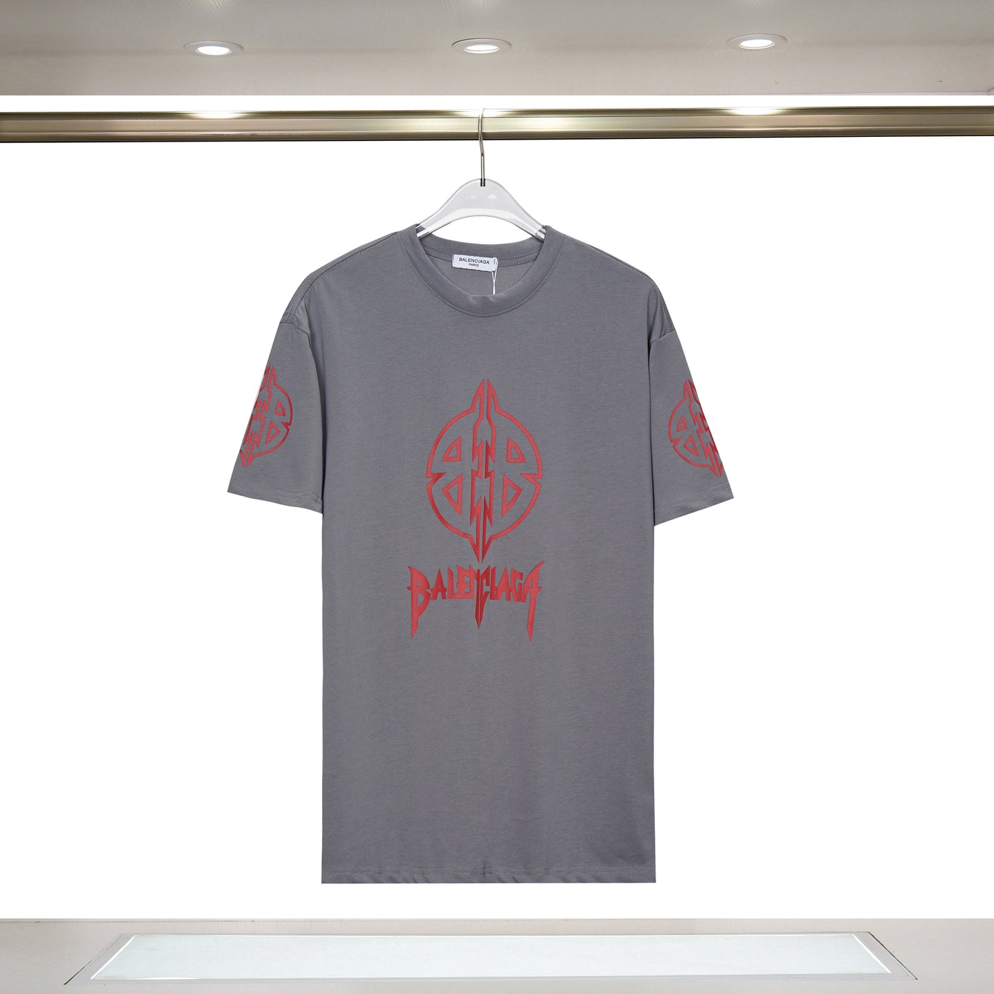 Balenciga logo tee XH-9060 grey