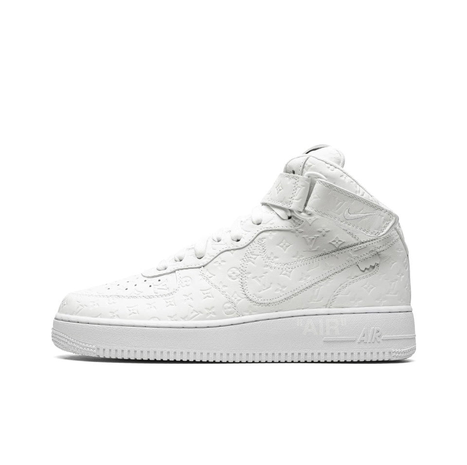 Louis Vuitton Nike Air Force 1 Mid  By Virgil Abloh White