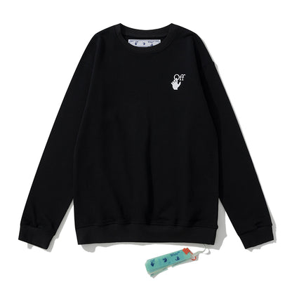 Off-White splash ink arrow print hoodie black