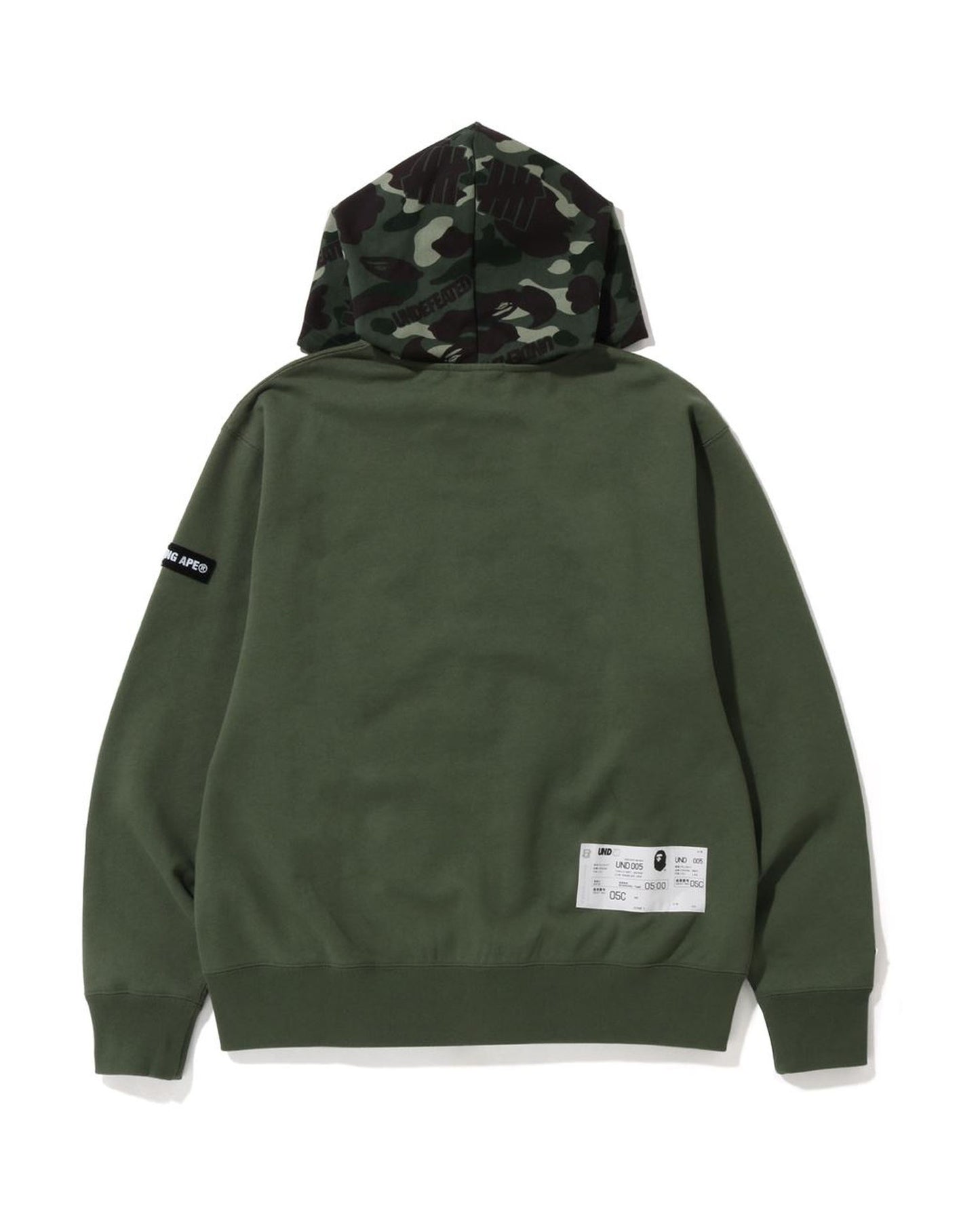 A Bathing Ape X UNDFTD Color Camo Relaxed Zip Hoodie