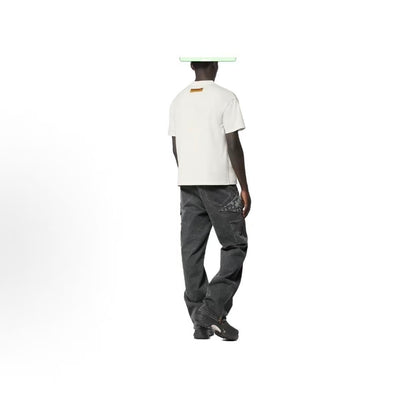 LOUIS VUITTON FW23 Logo Animal Print Round-neck Short-sleeved T-shirt for Men - White