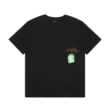 Travis Scott Gem Print T shirt Black