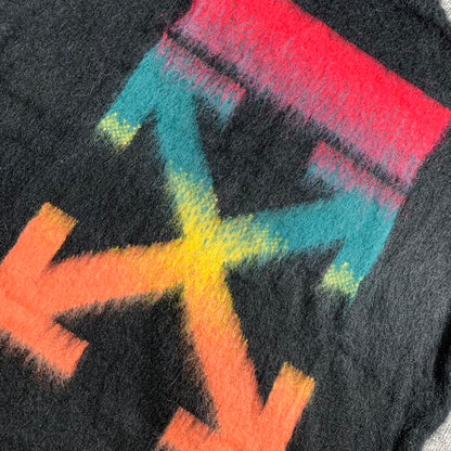 Off-White gradient arrow mohair hoodie