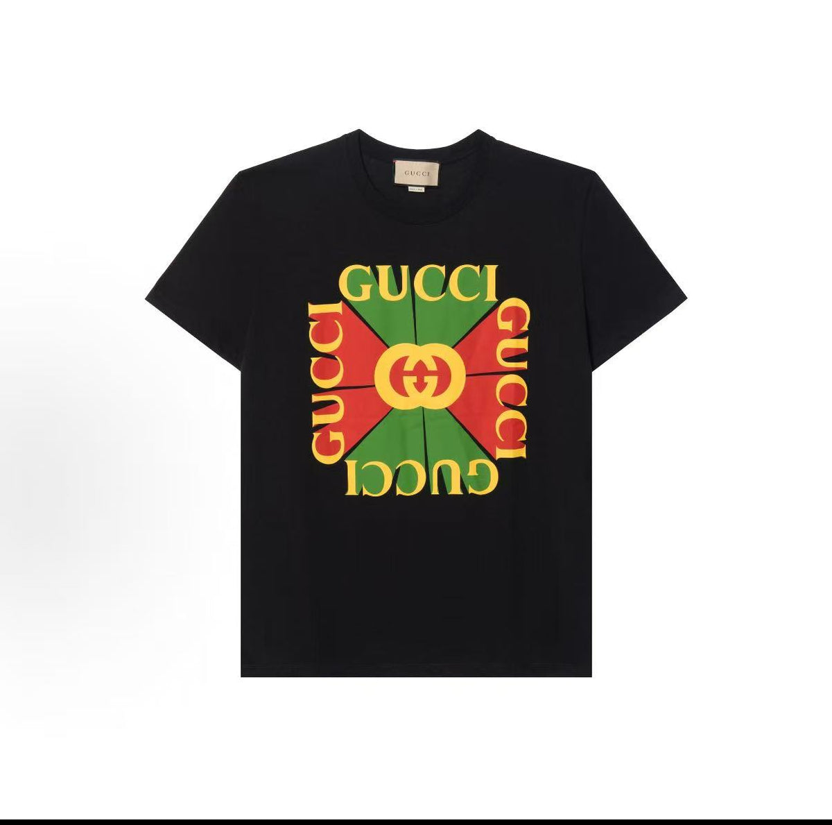 GUCCI Logo letter print casual short-sleeved T-shirt for women in black, released in Fall/Winter 2022.